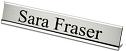 Desk Nameplate - 250 x 50mm - Silver