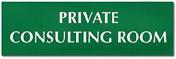 Door Nameplate (no holder) - 250 x 50mm - Choice of popular colour combinations